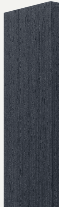 Dark wooden plank with a textured finish, ideal for construction or design projects.