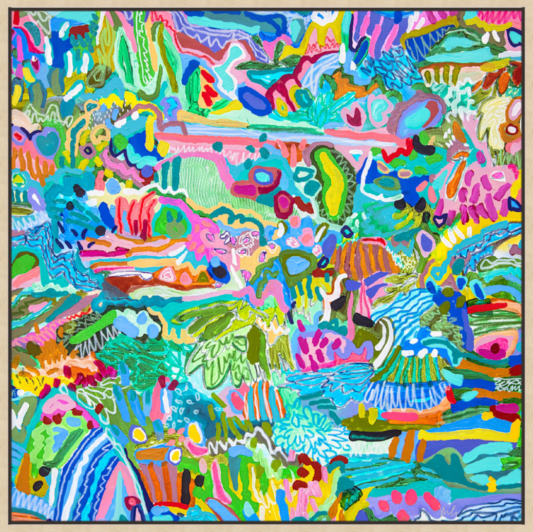 'Flower Garden' Limited Edition - 60 x 60cm - Canvas Print