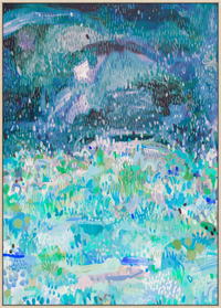 'Night Garden - Canvas Print- 3 Sizes - 3 Frames