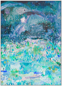 'Night Garden - Canvas Print- 3 Sizes - 3 Frames