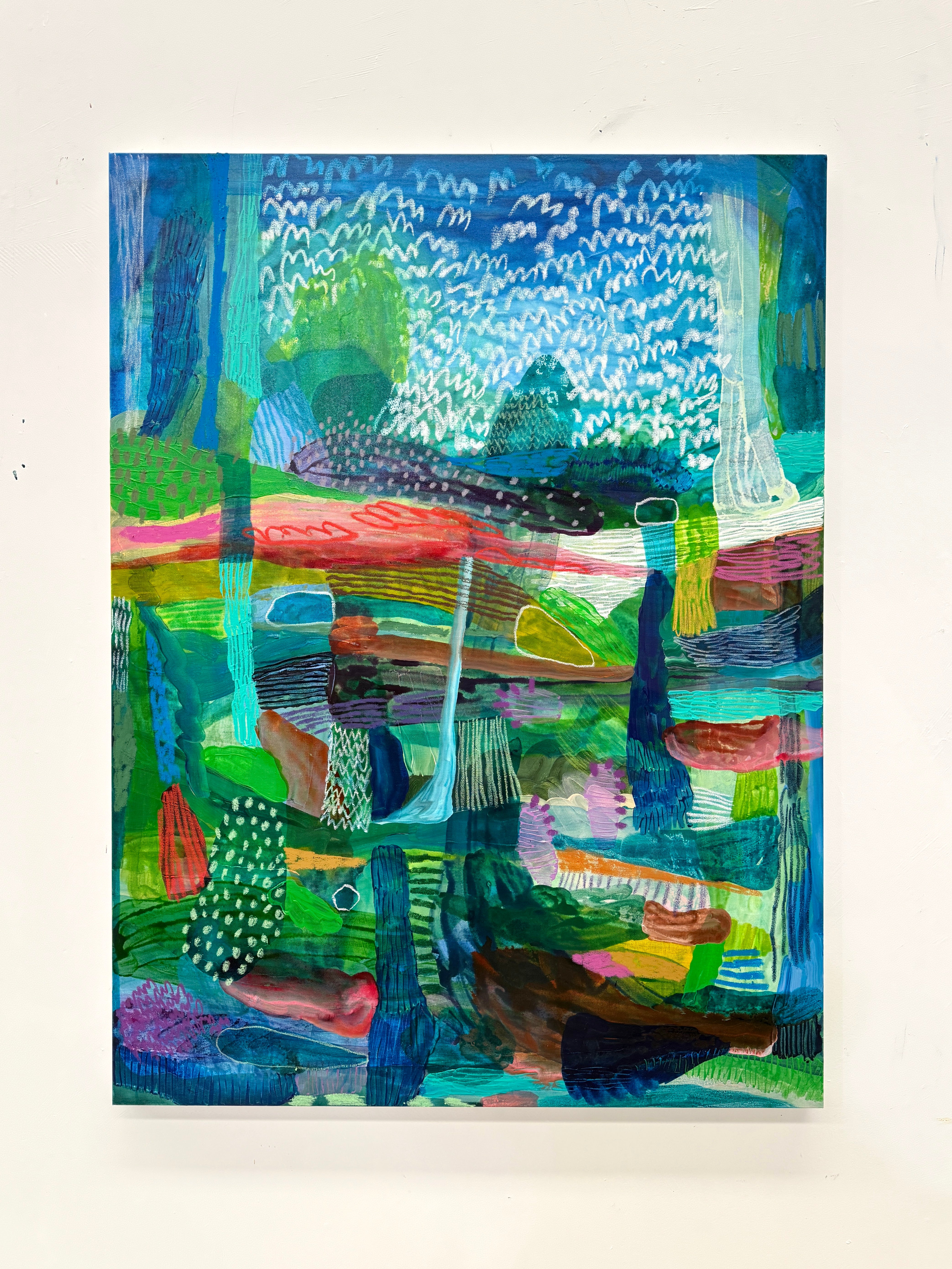 JWG Abstract artwork with vibrant colours on a white background