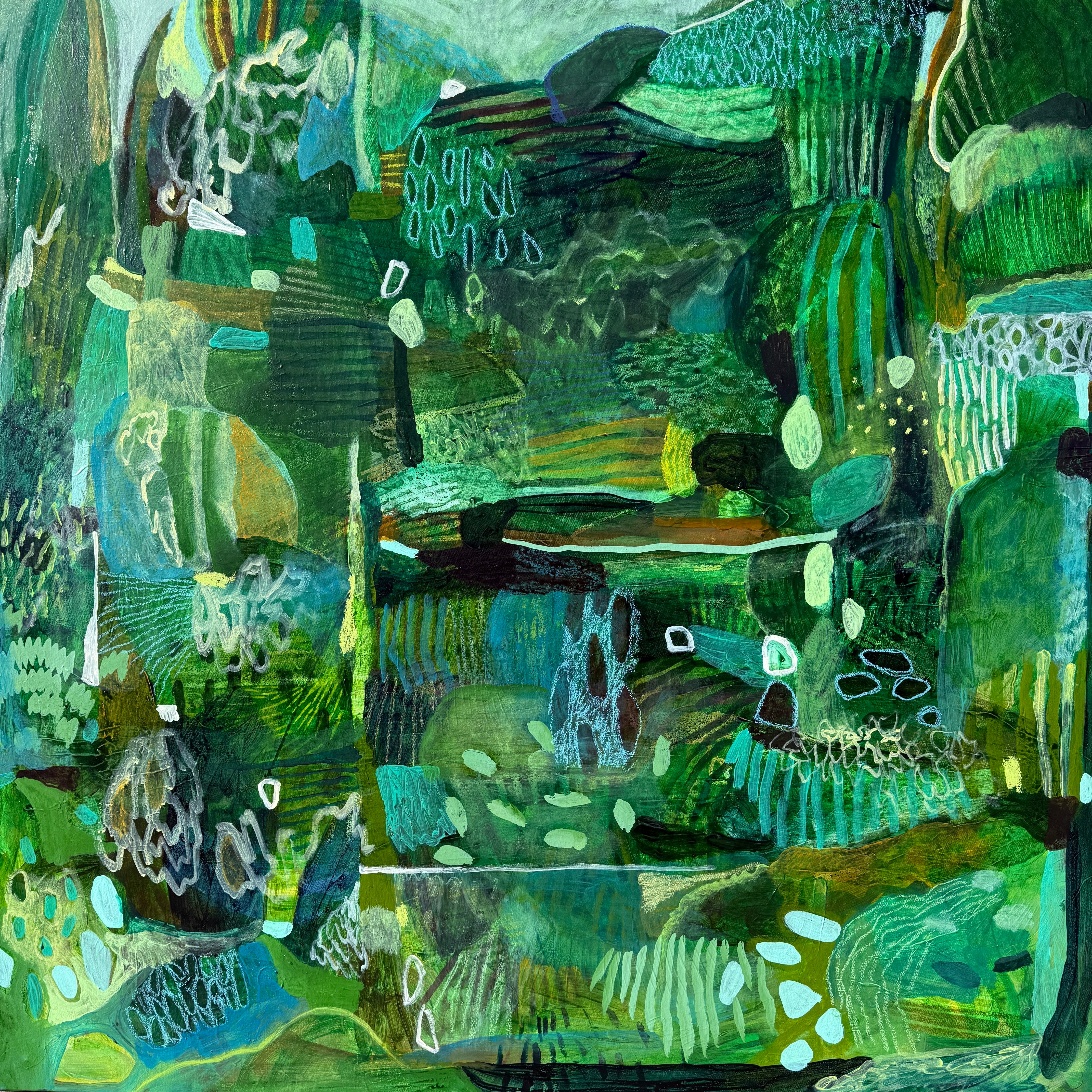 ‘The Maze Hedge’ JWG Original Painting Artwork