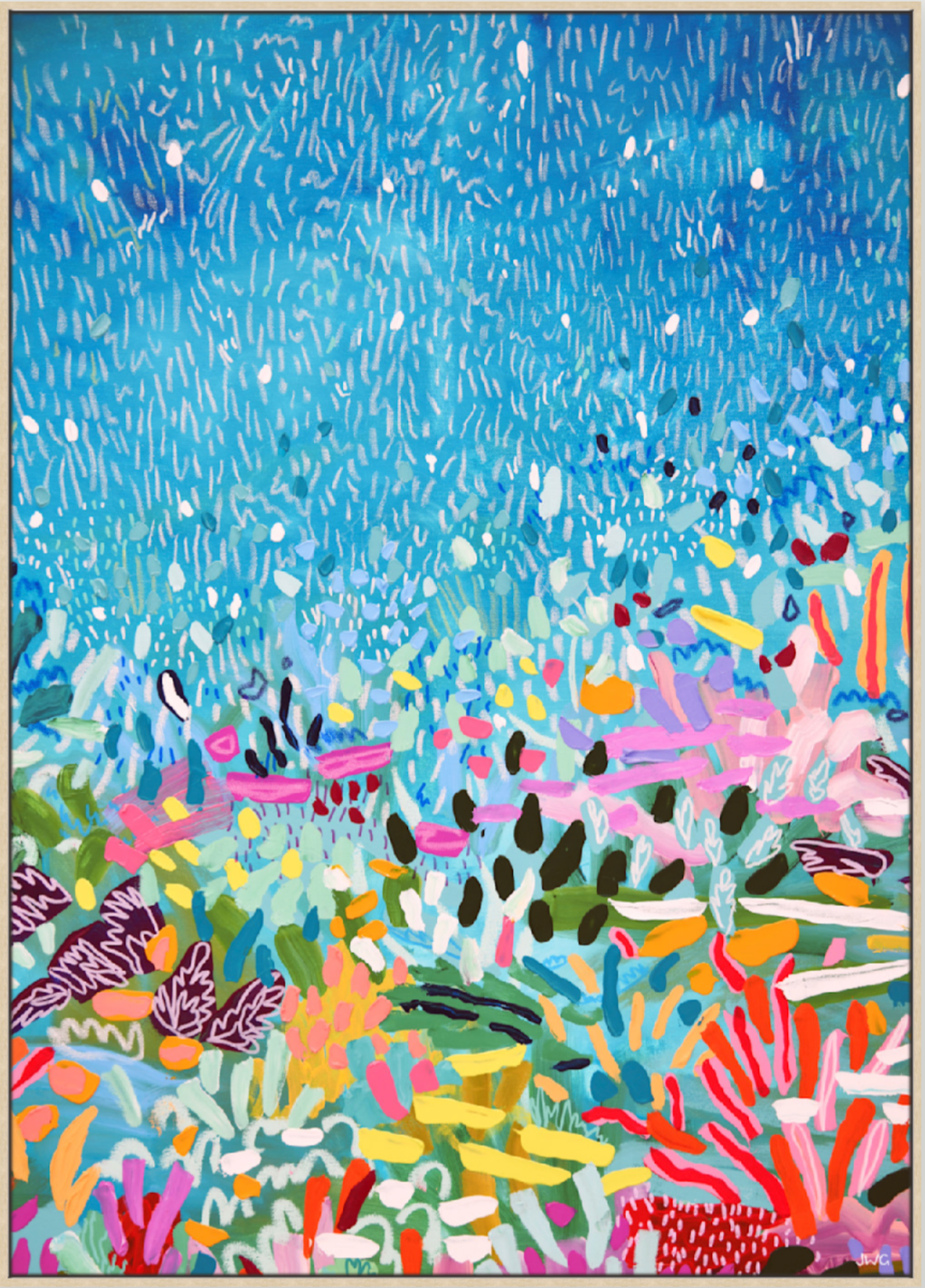 'Bright Reef' - Canvas Print- 3 Sizes - 3 Frames