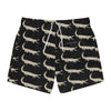 "Croco" - Art Board Shorts - Seam thread color automatically matched to design