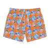 "Orange Twist" - Art Board Shorts - Seam thread color automatically matched to design