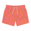 "Blood Orange" - Art Board Shorts - Seam thread color automatically matched to design