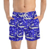 "Blue Lagoon" - Art Board Shorts - Seam thread color automatically matched to design