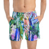 "Margarita" - Art Board Shorts - Seam thread color automatically matched to design