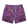 "Orchid Shorts" - Art Board Shorts - Seam thread color automatically matched to design