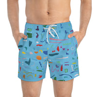 'Blocks' JWG Art Boardshorts