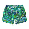 "Lush" - Art Board Shorts - Seam thread color automatically matched to design