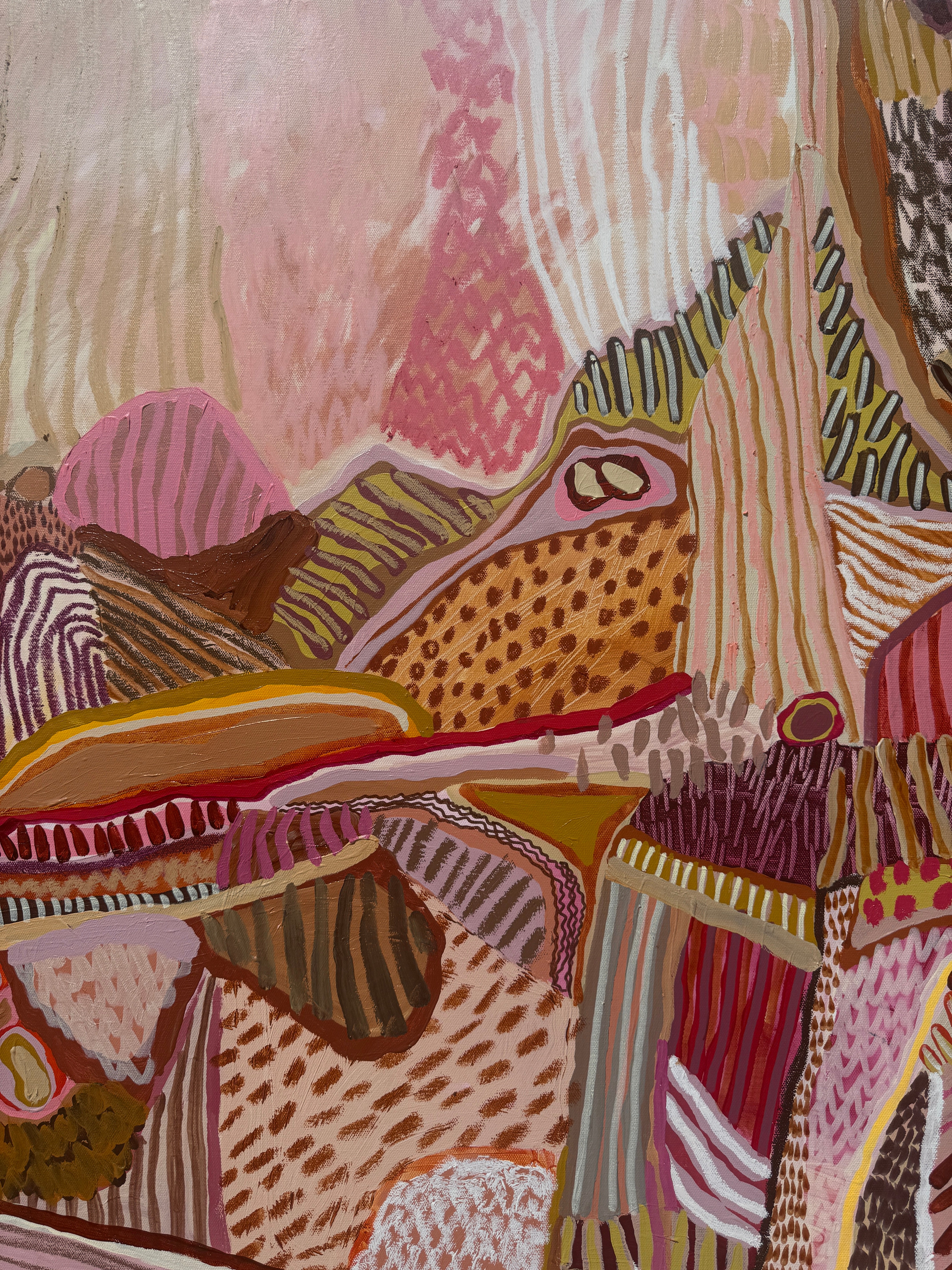 Abstract artwork with intricate patterns and colourful artwork by JWG