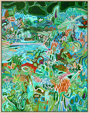 'Jungle Tracks' - Canvas Print- 2 Sizes - 3 Frames