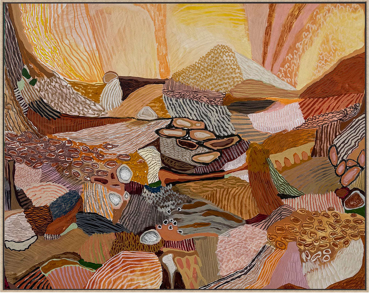 JWG Abstract art piece with abstract patterns and colours