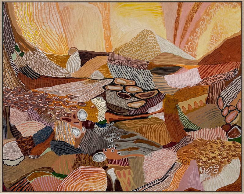 JWG Abstract art piece with abstract patterns and colours