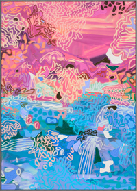 'Pink Lotus' - Canvas Print - 3 Sizes - 3 Frames