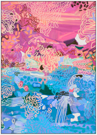 'Pink Lotus' - Canvas Print - 3 Sizes - 3 Frames