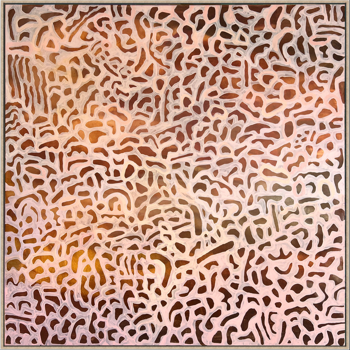 Artwork by JWG original artwork - ‘Rose Quarts'  125 x 125 cm