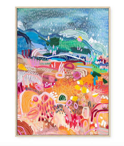 "Summer Land" 60cm x 85cm - Canvas Print - Artbymejwg