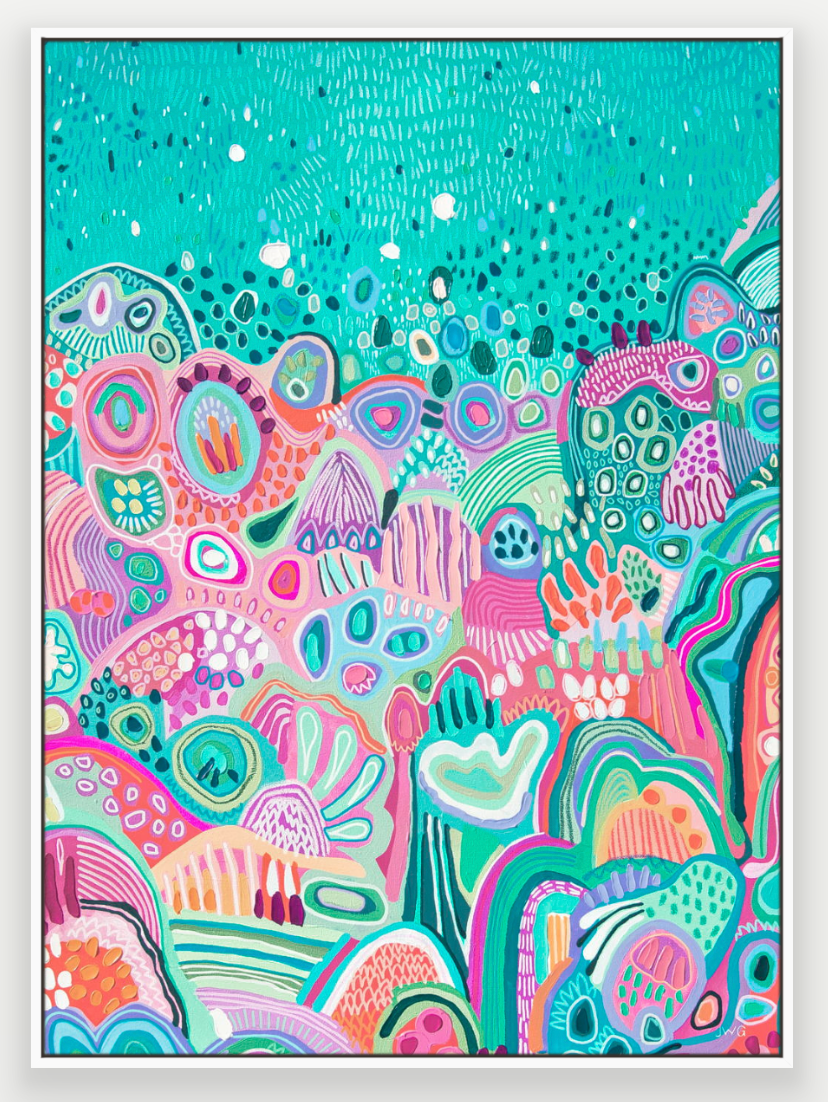 "Fairy Reef" 1m x 72cm - Canvas Print - Artbymejwg