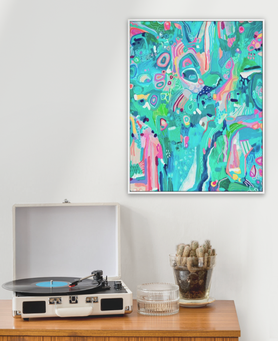 "Tropic Valley"- 78cm x 100cm - Canvas Print - Artbymejwg