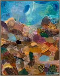 Abstract artwork with textured patterns in a variety of colors The_Silents_Rains JWG