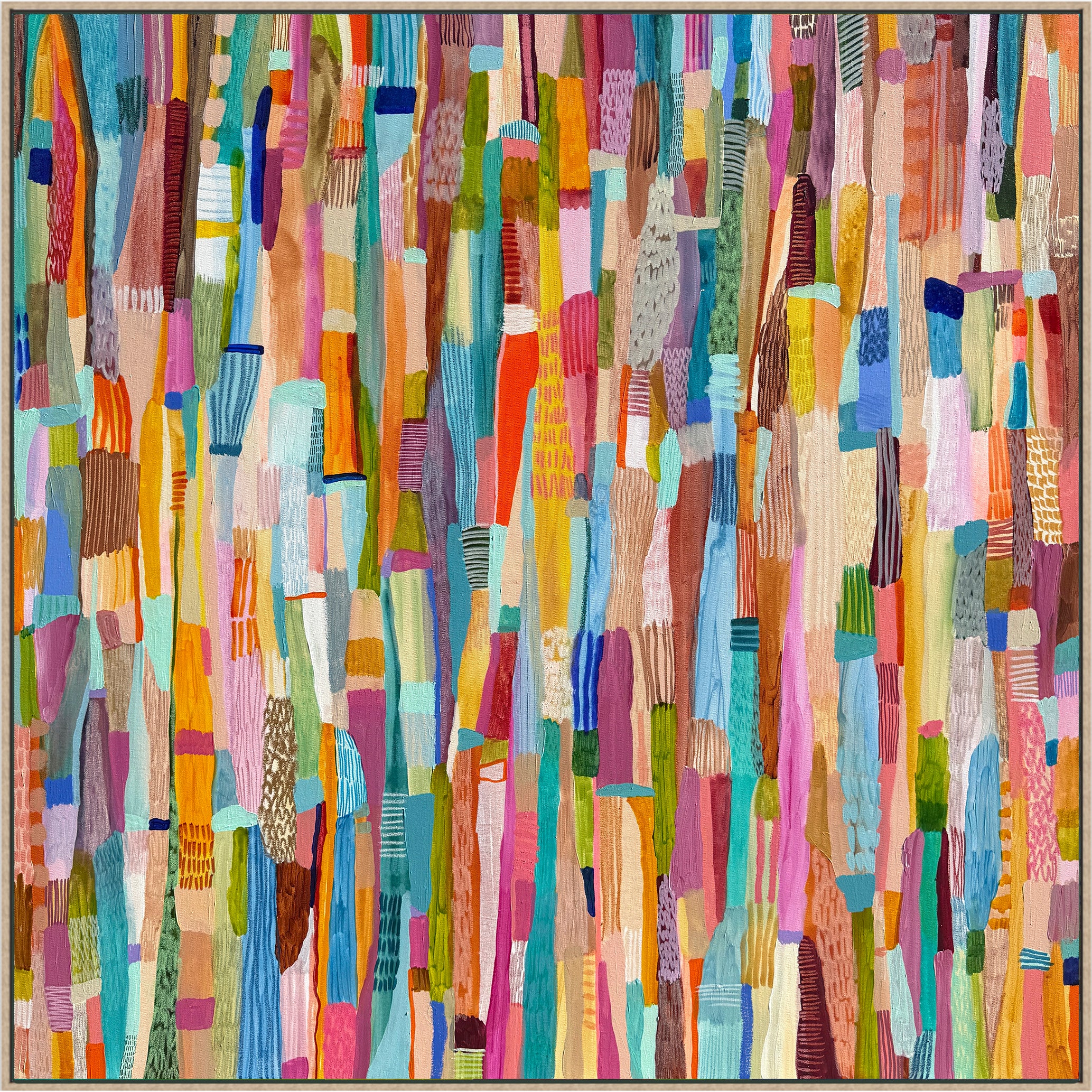JWG Abstract art with colorful geometric patterns