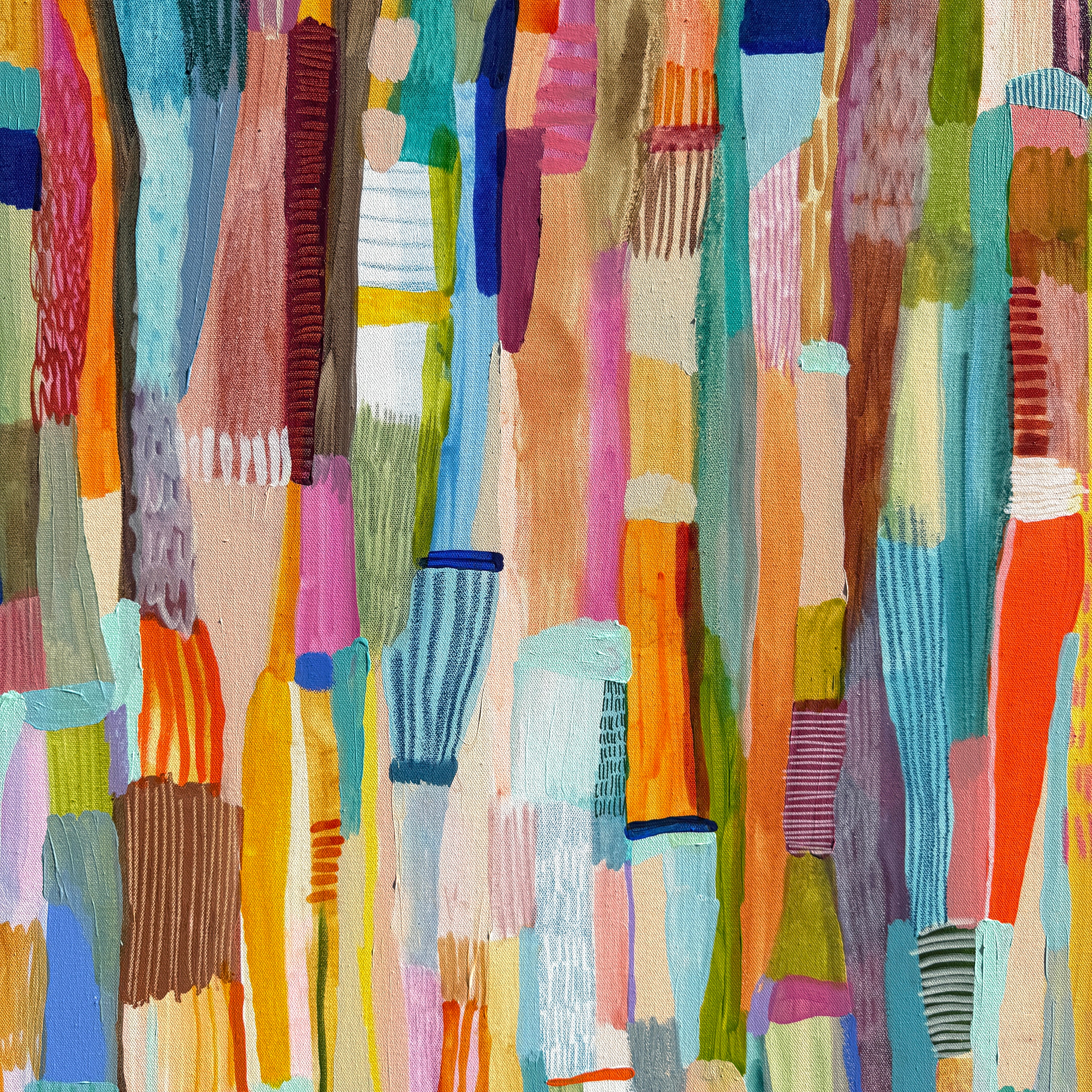 JWG Colourful abstract pattern with various shapes and colours