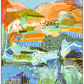 'Sunlit Hills' - Canvas Print- 3 Sizes - 3 Frames