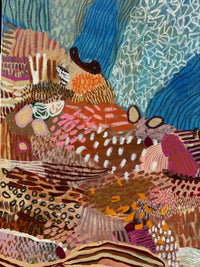 Colourful abstract artwork with various patterns and textures by JWG