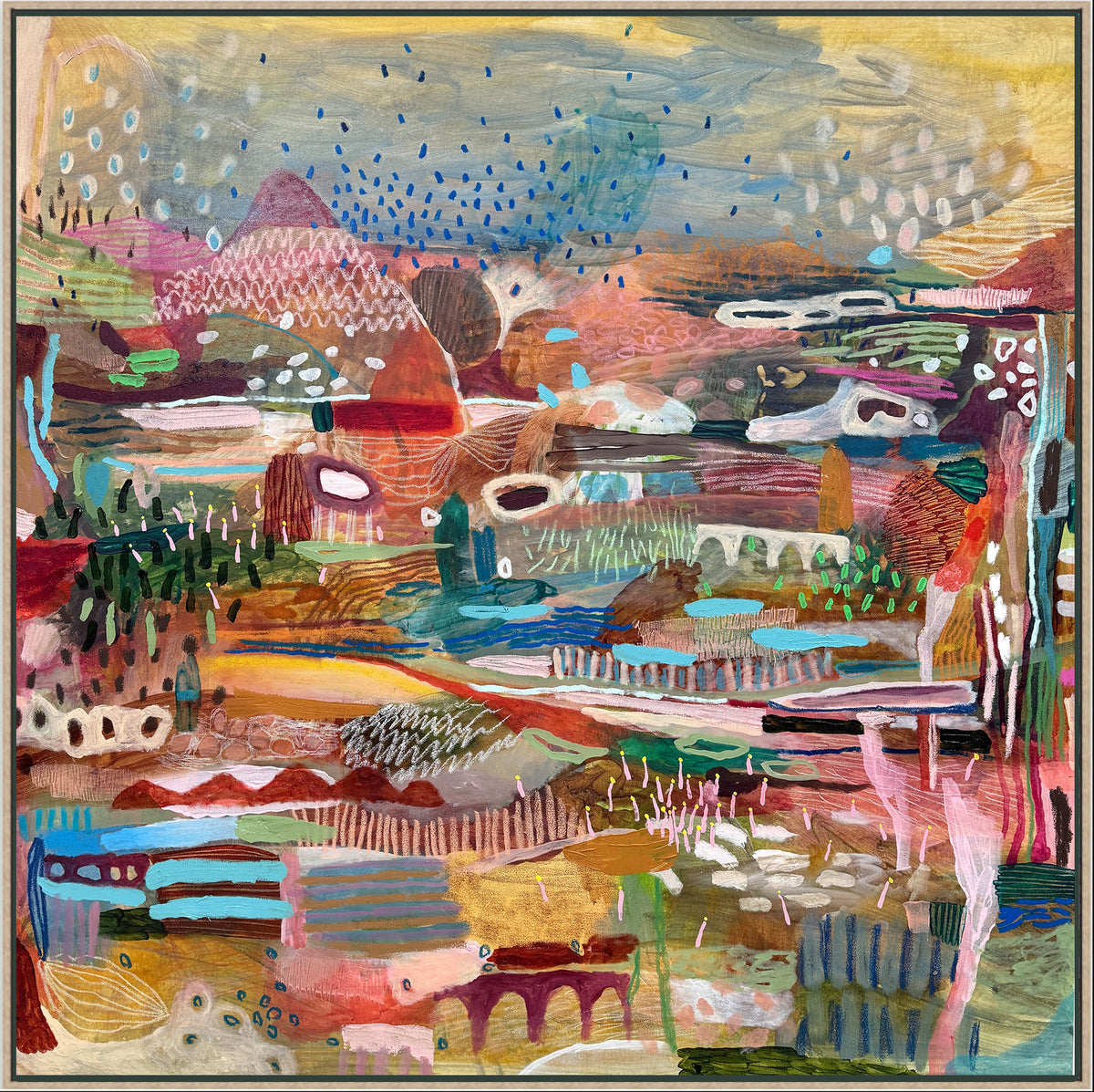 Artwork by JWG original artwork - 'The Morning Flowers'