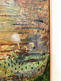 JWG Abstract painting with textured surface and earthy tones