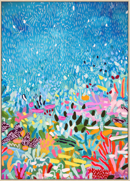 'Bright Reef' - Canvas Print- 3 Sizes - 3 Frames