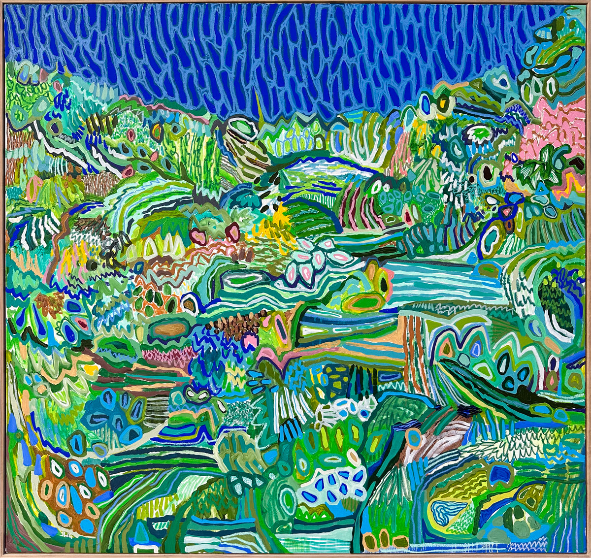 Artwork by JWG original artwork - 'Morning Fog' 175cm x 188cm
