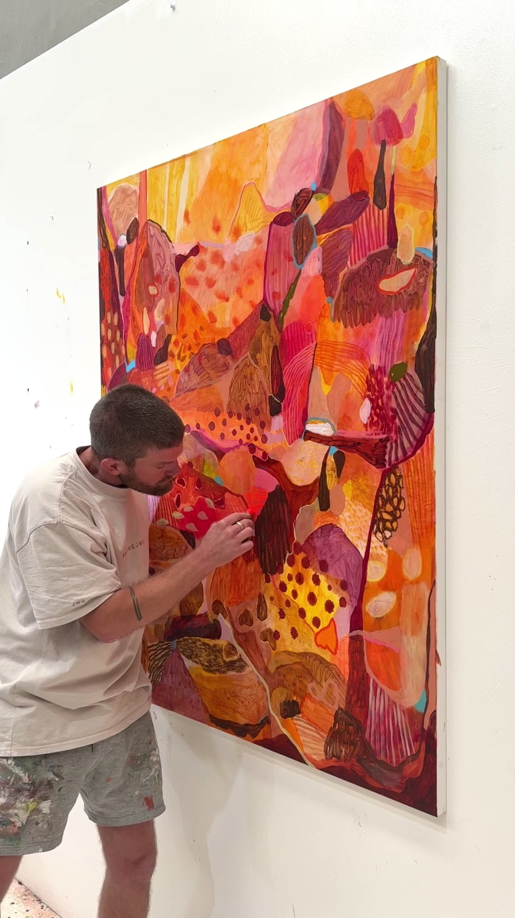 'Living For Summer' JWG ORIGINAL Artwork studio creating