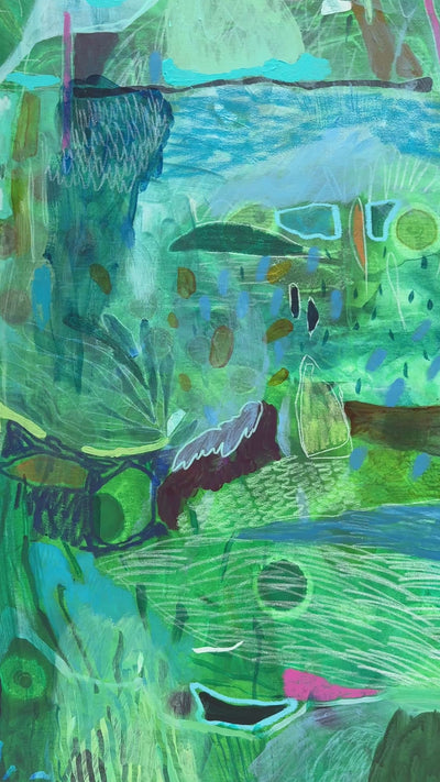   'Swimming Under the Stars' Original Artwork by JWG video