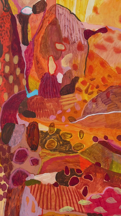 'Living For Summer' JWG ORIGINAL Artwork details close up video