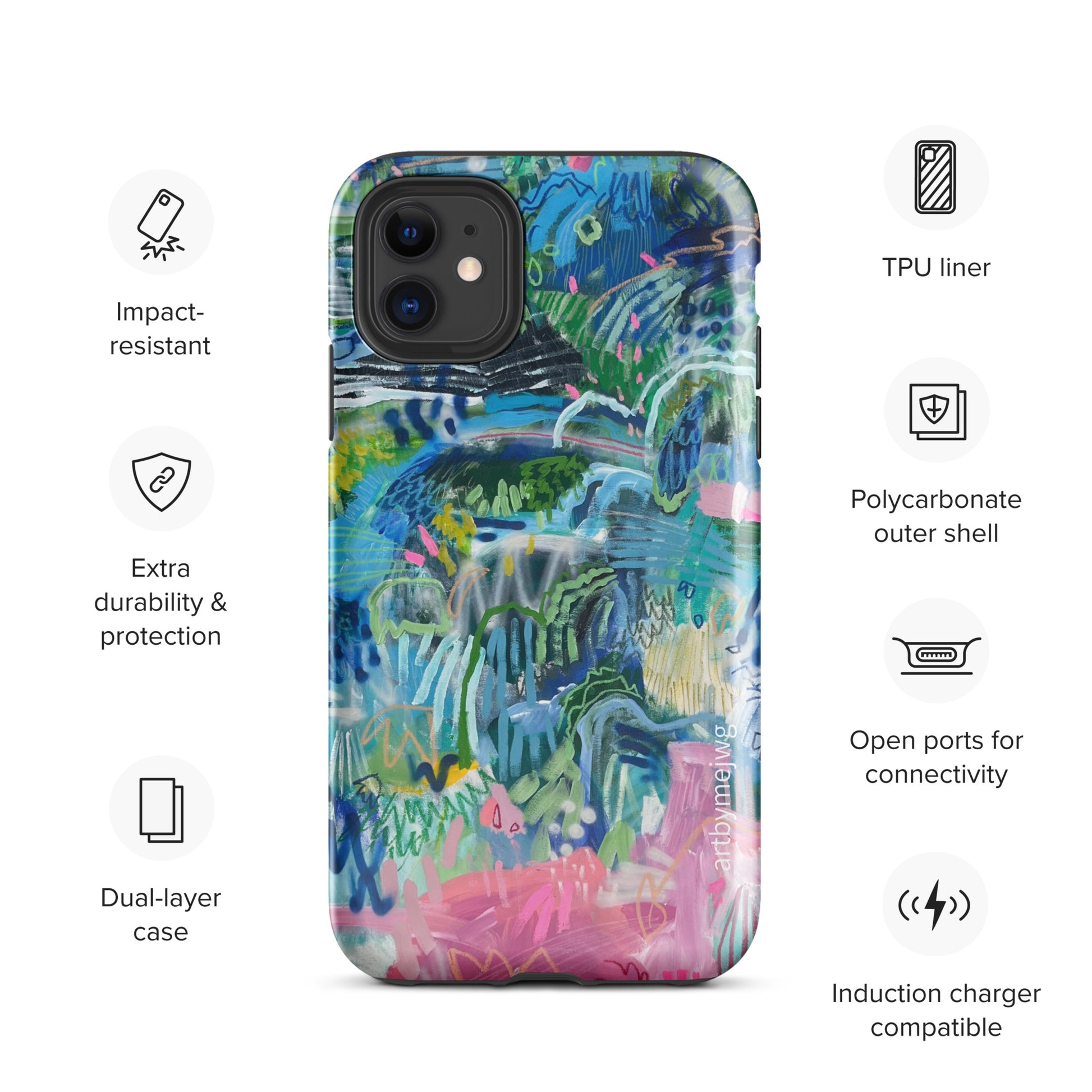 "Pink Salt" Tough Case for iPhone® - Artbymejwg