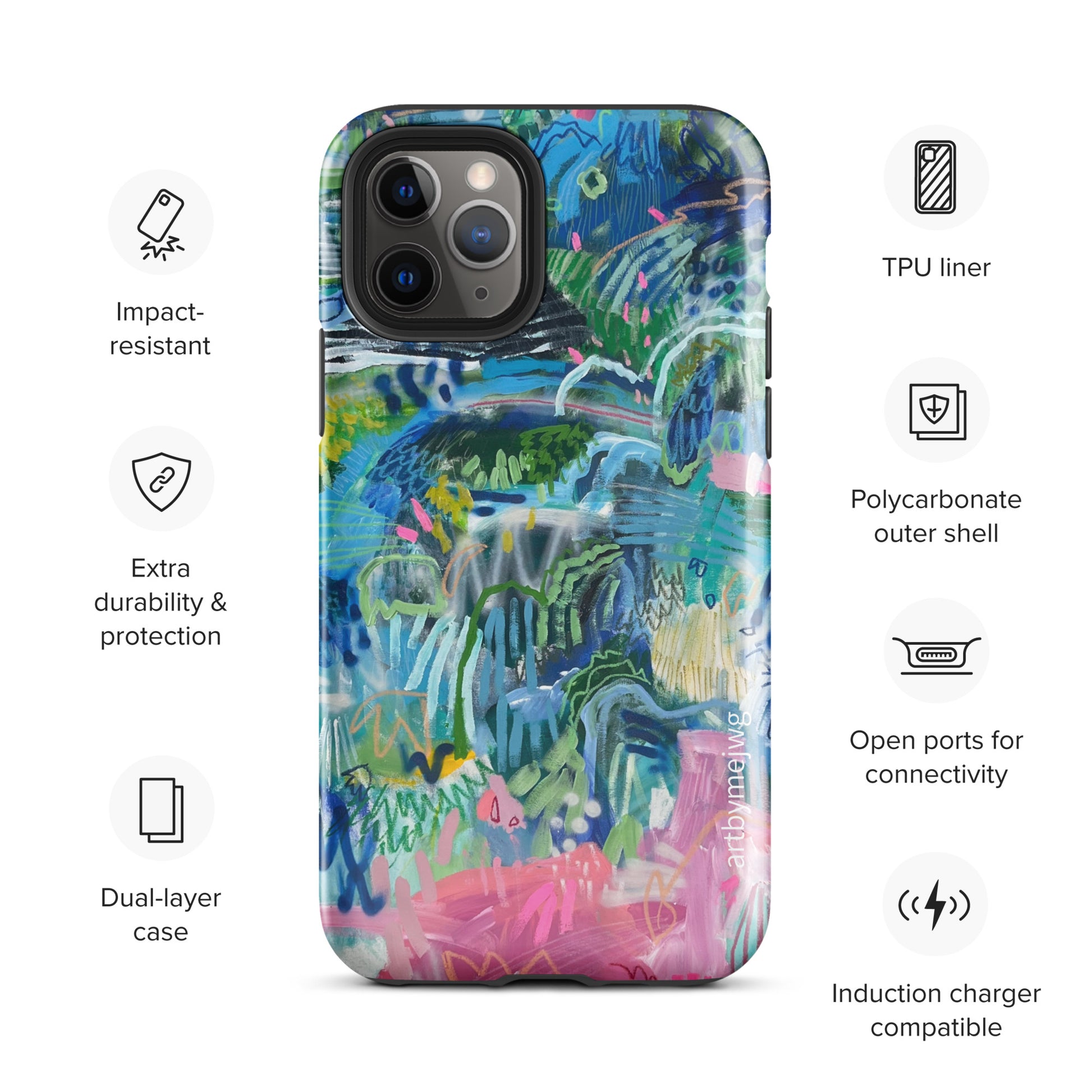 "Pink Salt" Tough Case for iPhone® - Artbymejwg