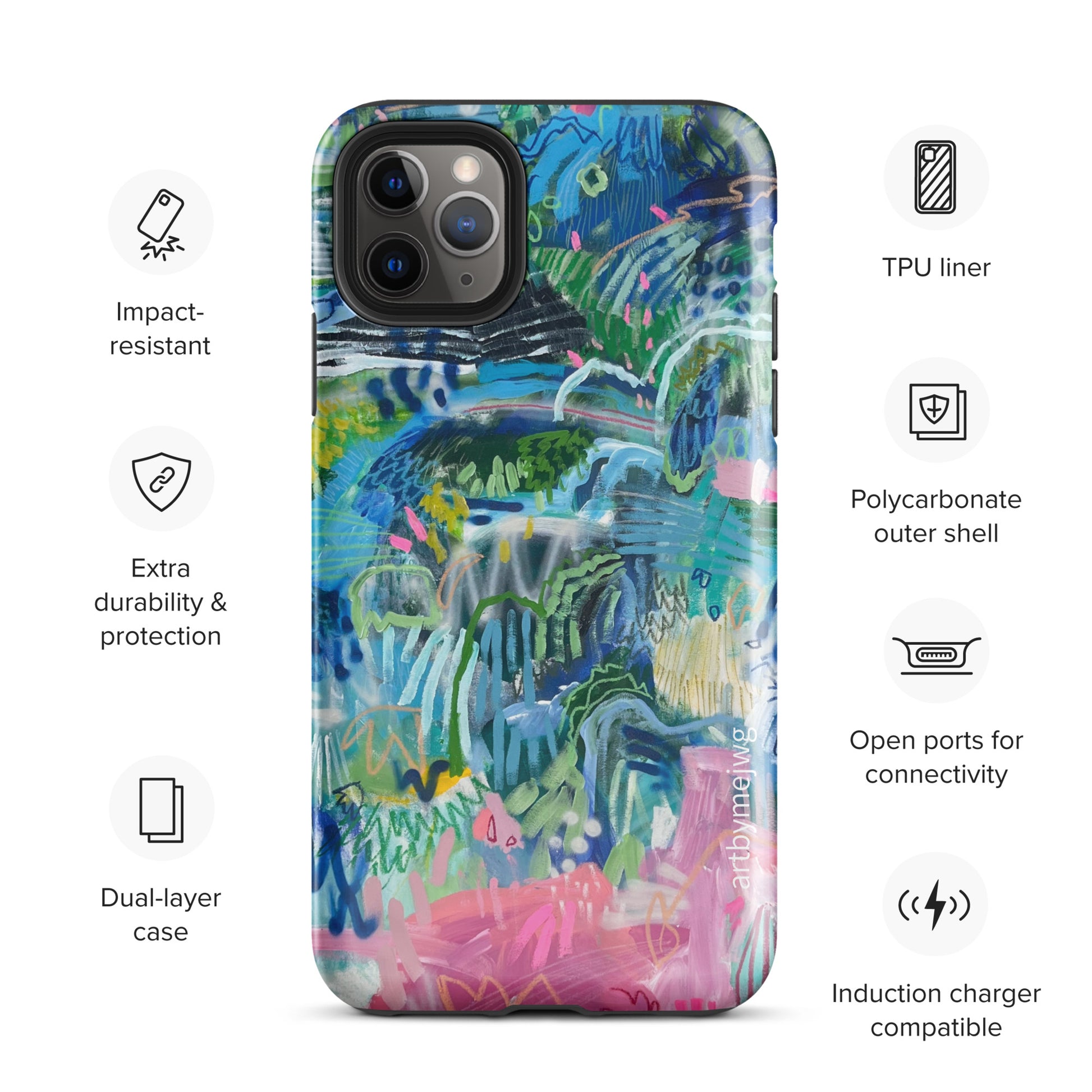 "Pink Salt" Tough Case for iPhone® - Artbymejwg