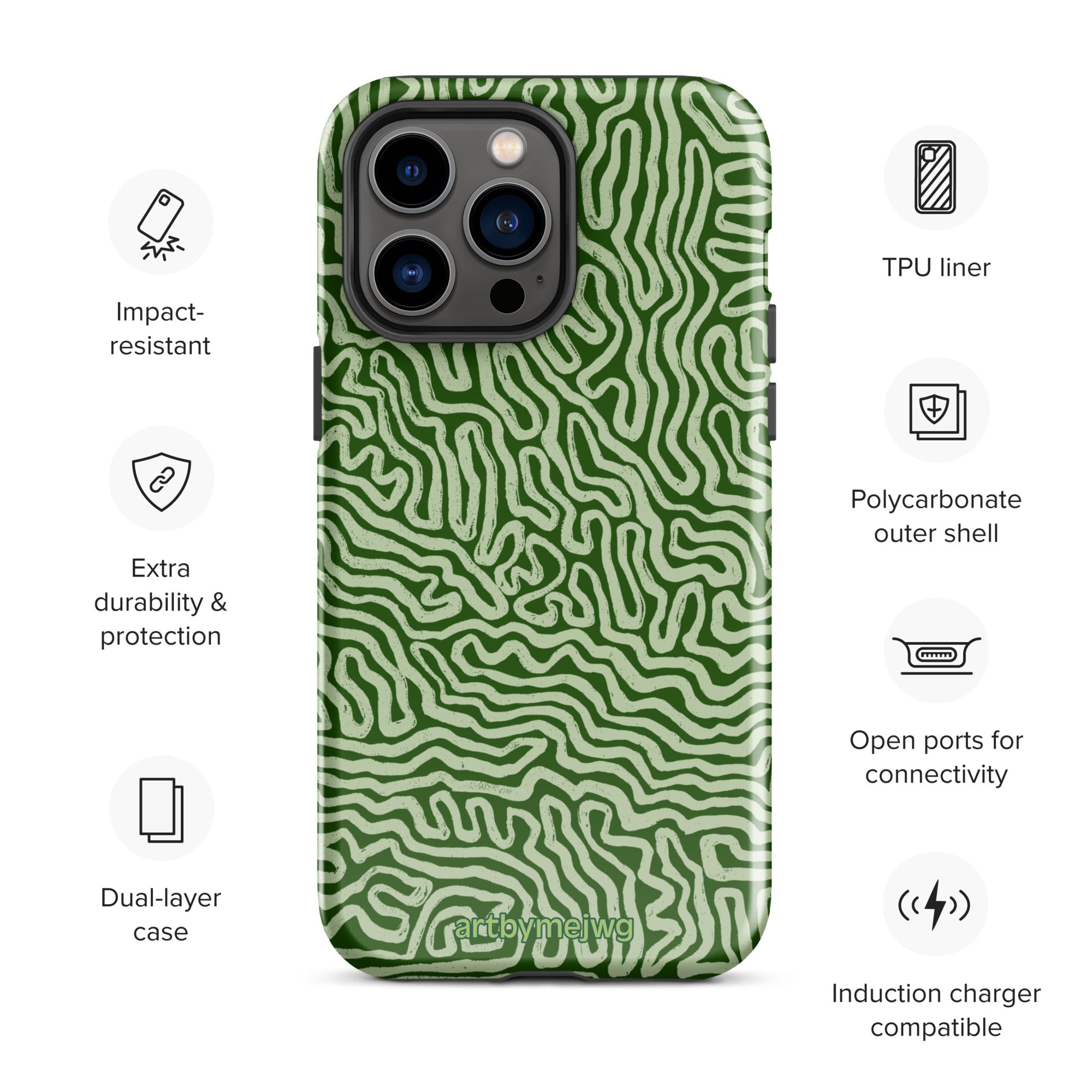 "Tracks" Tough Case for iPhone - Artbymejwg