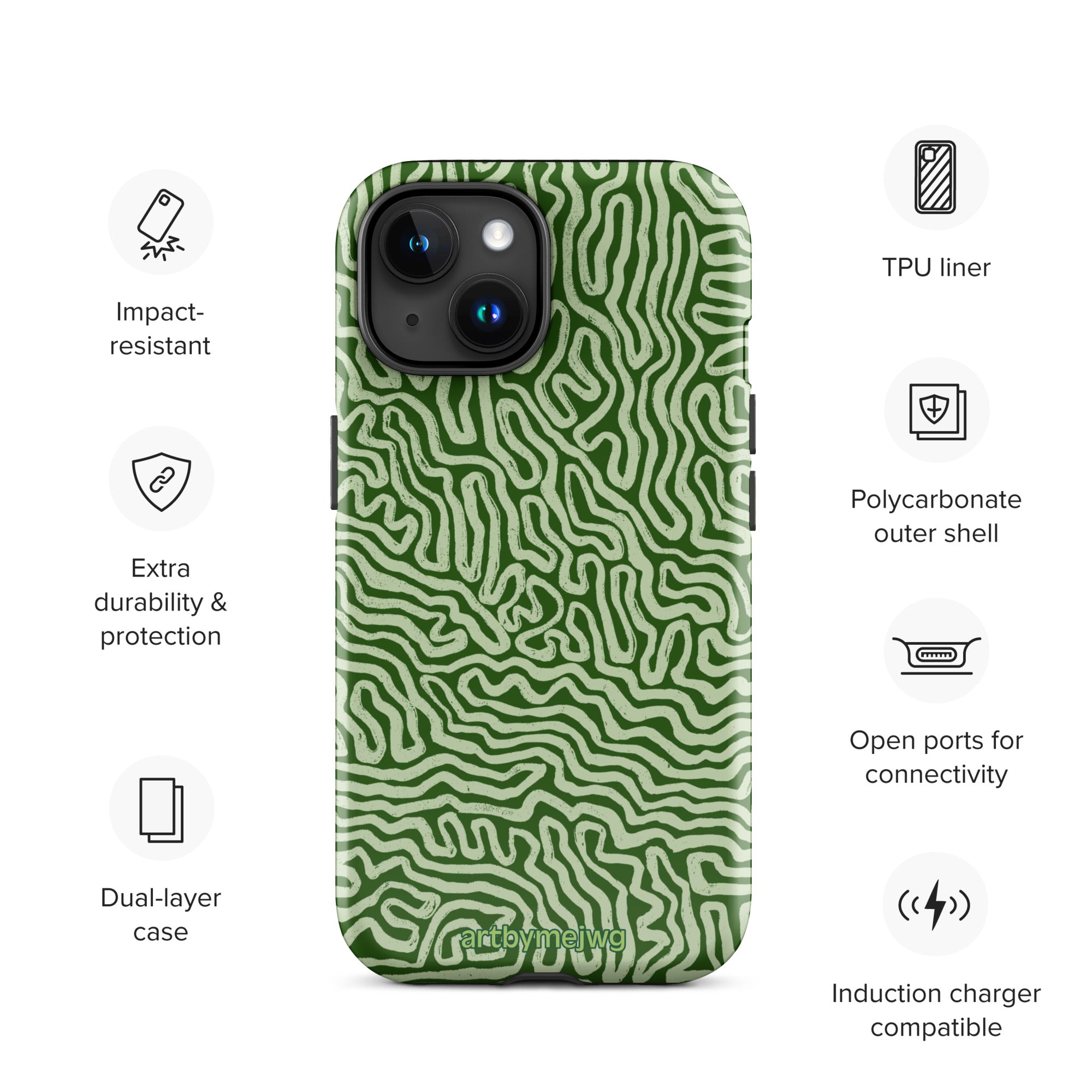 "Tracks" Tough Case for iPhone - Artbymejwg