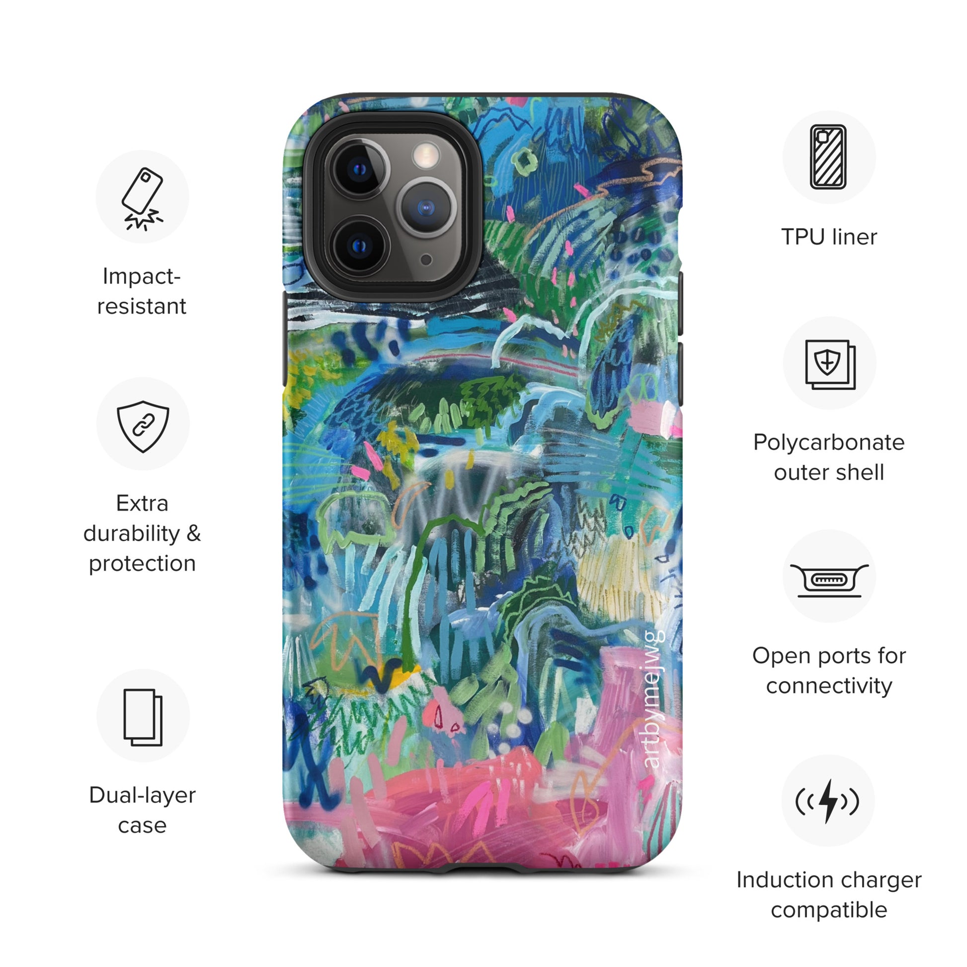 "Pink Salt" Tough Case for iPhone® - Artbymejwg