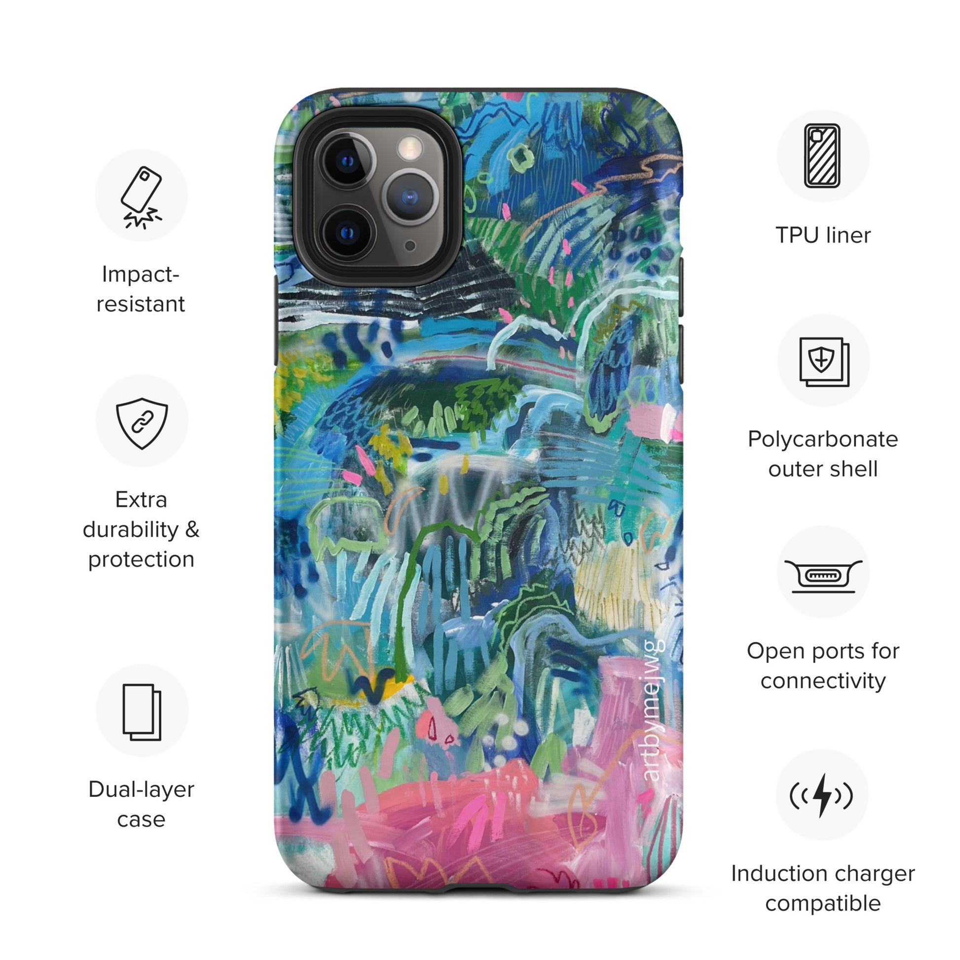 "Pink Salt" Tough Case for iPhone® - Artbymejwg