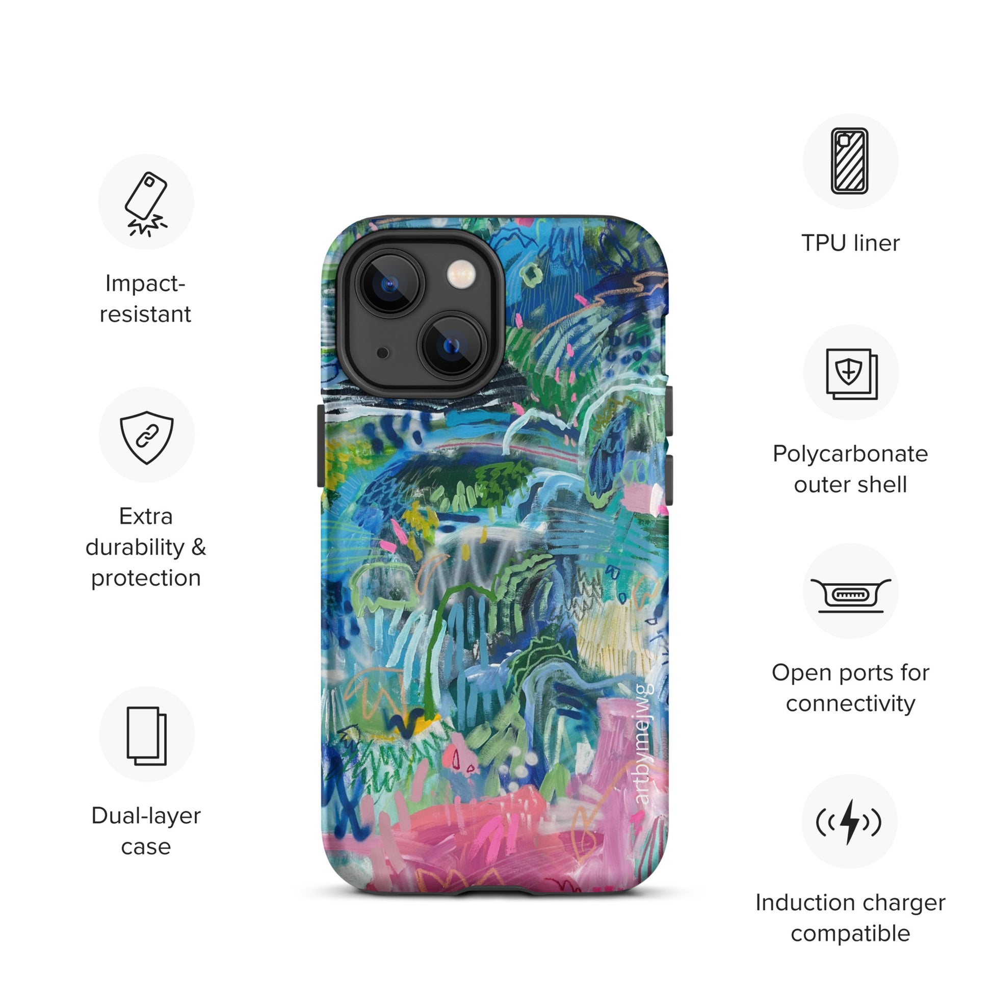 "Pink Salt" Tough Case for iPhone® - Artbymejwg